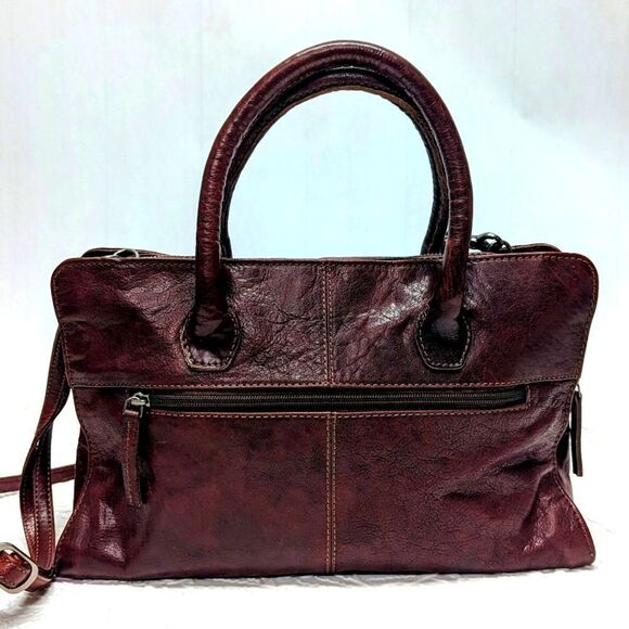 SPIKES & SPARROW |  Cognac Leather Handbag Crossbody - Picture 1 of 11